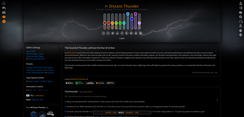 myNoise.com - Distant Thunder